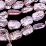 Rectangle Natural Freshwater Pearl Beads 15x18mm