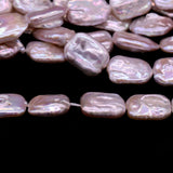 Rectangle Natural Freshwater Pearl Beads 15x18mm