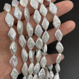 Freshwater Pearl Rhombus Shape Loose Beads for Jewelry Making