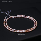 Freshwater Pearl Beads Rice Shape Loose for DIY Jewelry Making