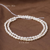 Freshwater Pearl Beads Rice Shape Loose for DIY Jewelry Making