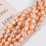 Natural Freshwater Pearl Beads Rice Shape Real Pearl 5-6mm Small Imperfections