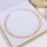 Natural Freshwater Pearl Beads Rice Shape Real Pearl 5-6mm Small Imperfections