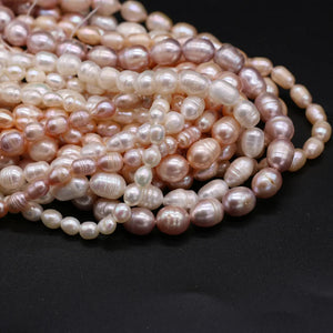 Freshwater Pearl Beads Rice Shape for Jewelry Making