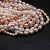 Freshwater Pearl Beads Rice Shape for Jewelry Making