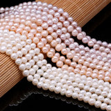 Freshwater Pearl Beads Round Ball Loose Beads for Jewelry Making