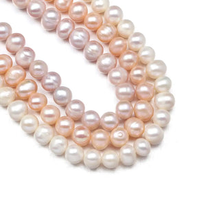 Freshwater Pearl Beads Round Ball Loose Beads for Jewelry Making