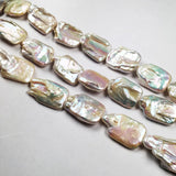 Square Natural Freshwater Pearl Beads Loose for Jewelry Making DIY
