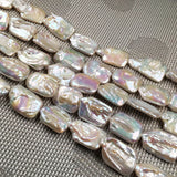 Square Natural Freshwater Pearl Beads Loose for Jewelry Making DIY