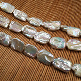 Square Natural Freshwater Pearl Beads Loose for Jewelry Making DIY