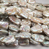 Square Natural Freshwater Pearl Beads Loose for Jewelry Making DIY