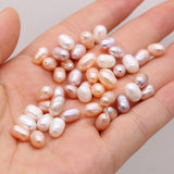Freshwater Pearl Beads Rice Shape Punch Beads DIY Jewelry Making