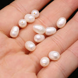 Freshwater Pearl Beads Rice Shape Punch Beads DIY Jewelry Making