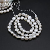 Freshwater Pearl Beads Straight Hole Loose Pearls for DIY Bracelets