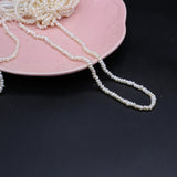 Natural Freshwater Pearl Beads Oblate Partial Hole Loose Pearls
