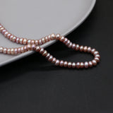 Orange Purple Flat Round Freshwater Pearls DIY Jewelry Making