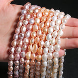 Pearl Beads Pink Rice Oval Loose Beads for Jewelry Making DIY
