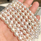 Pearl Beads Pink Rice Oval Loose Beads for Jewelry Making DIY
