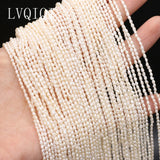 Natural Freshwater Pearl Rice Shape Beads 1.8-2mm