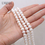7-8mm Round Freshwater Pearl Beads for DIY Bracelet Necklace Jewelry