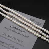 7-8mm Round Freshwater Pearl Beads for DIY Bracelet Necklace Jewelry
