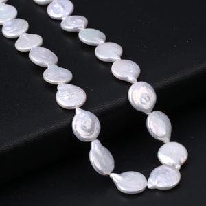 Freshwater Pearl Beads Wafer Shape Loose Jewelry Making DIY Bracelet Necklace