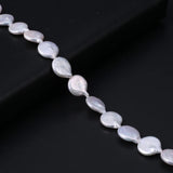 Freshwater Pearl Beads Wafer Shape Loose Jewelry Making DIY Bracelet Necklace