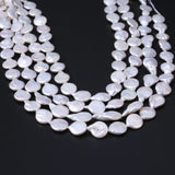 Freshwater Pearl Beads Wafer Shape Loose Beaded DIY Jewelry Making