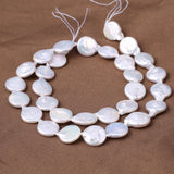 Freshwater Pearl Beads Wafer Shape Loose Jewelry Making DIY Bracelet Necklace