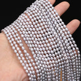 Gray Rice Shape Freshwater Pearl Beads for Jewelry Making DIY