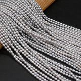 Gray Rice Shape Natural Freshwater Pearl Beads for Jewelry Making
