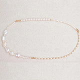 Freshwater Pearl Bracelet Boho Style Ladies Jewelry Big Small Pearl Mashup