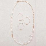 Freshwater Pearl Bracelet Boho Style Ladies Jewelry Big Small Pearl Mashup
