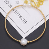 Freshwater Pearl Bracelet: Rice Pearls Charm Bracelet Elegant Jewellery
