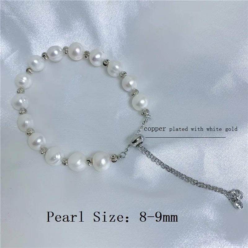 Adjustable Freshwater Pearl Bracelet for Women