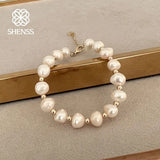 Freshwater Pearl Bracelet Women Stainless Steel Jewelry