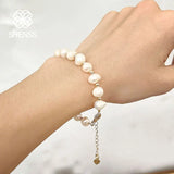 Freshwater Pearl Bracelet Women Stainless Steel Jewelry
