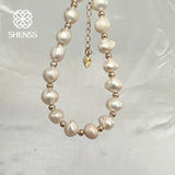 Freshwater Pearl Bracelet Women Stainless Steel Jewelry