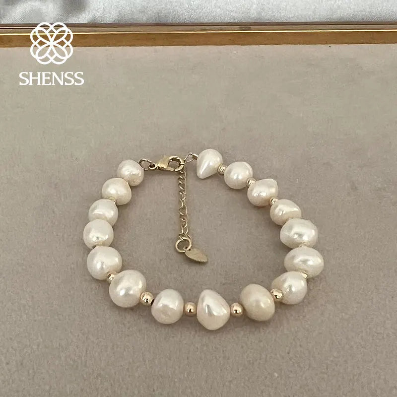 Freshwater Pearl Bracelet Women Stainless Steel Jewelry