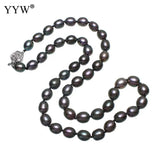 Natural Freshwater Pearl Bracelet 7-8mm with Glass Beads for Woman