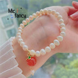 Natural Freshwater Pearl Bracelet Jewelry Sweet Romantic Style