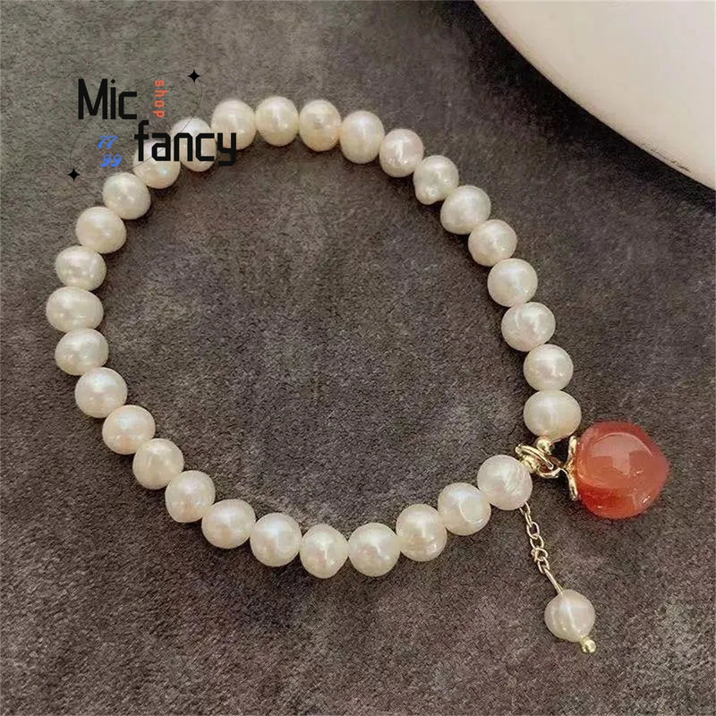 Natural Freshwater Pearl Bracelet Jewelry Sweet Romantic Style