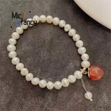 Natural Freshwater Pearl Bracelet Jewelry Sweet Romantic Style