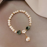 Freshwater Pearl Bracelet Stone Beaded Women Jewelry Baroque Pearl