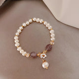 Freshwater Pearl Bracelet Stone Beaded Women Jewelry Baroque Pearl