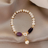 Freshwater Pearl Bracelet Stone Beaded Women Jewelry Baroque Pearl
