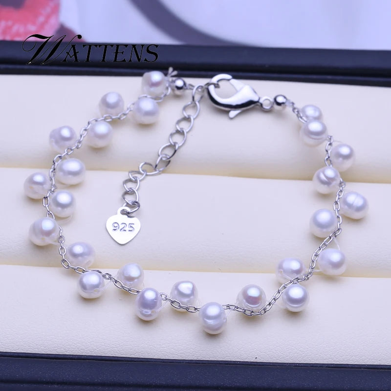 Natural Pink Pearl Bracelet for Women