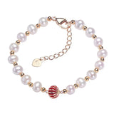 Freshwater Pearl Bracelet 5.5-6mm Women Party Charm Gift