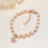 Freshwater Pearl Bracelet 5.5-6mm Women Party Charm Gift