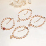Freshwater Pearl Bracelet 5.5-6mm Women Party Charm Gift